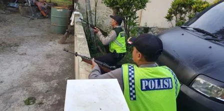 Kapolsek Purwodadi Adakan Simulasi Penanganan Teror Pada Polri