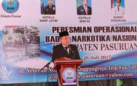 Kapolres Pasuruan AKBP Raydian Kokrosono, S.I.K.  Hadiri Peresmian Kantor BNNK