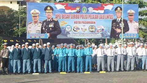 Polres Pasuruan Kota Bentuk Seribu Polisi Pelajar.
