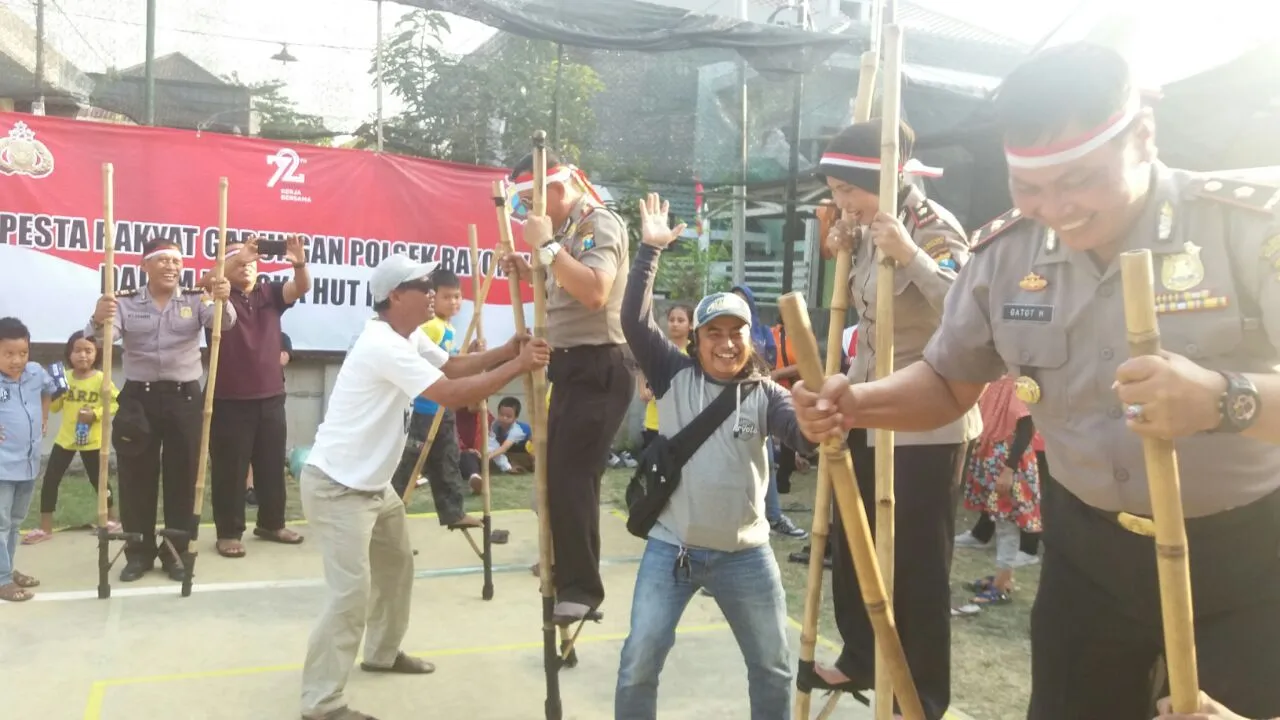 Semarakkan HUT Kemerdekaan ke 72, Polsek Rayon 5 Gelar Pesta Rakyat.