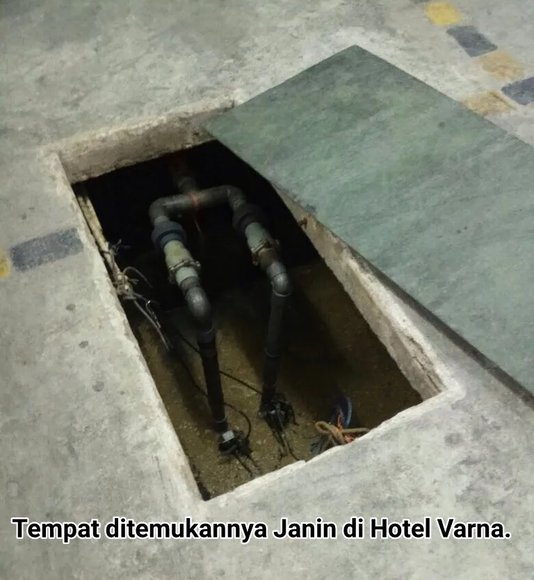 Janin Bayi Ditemukan Tewas di Pembuangan Limbah Hotel.