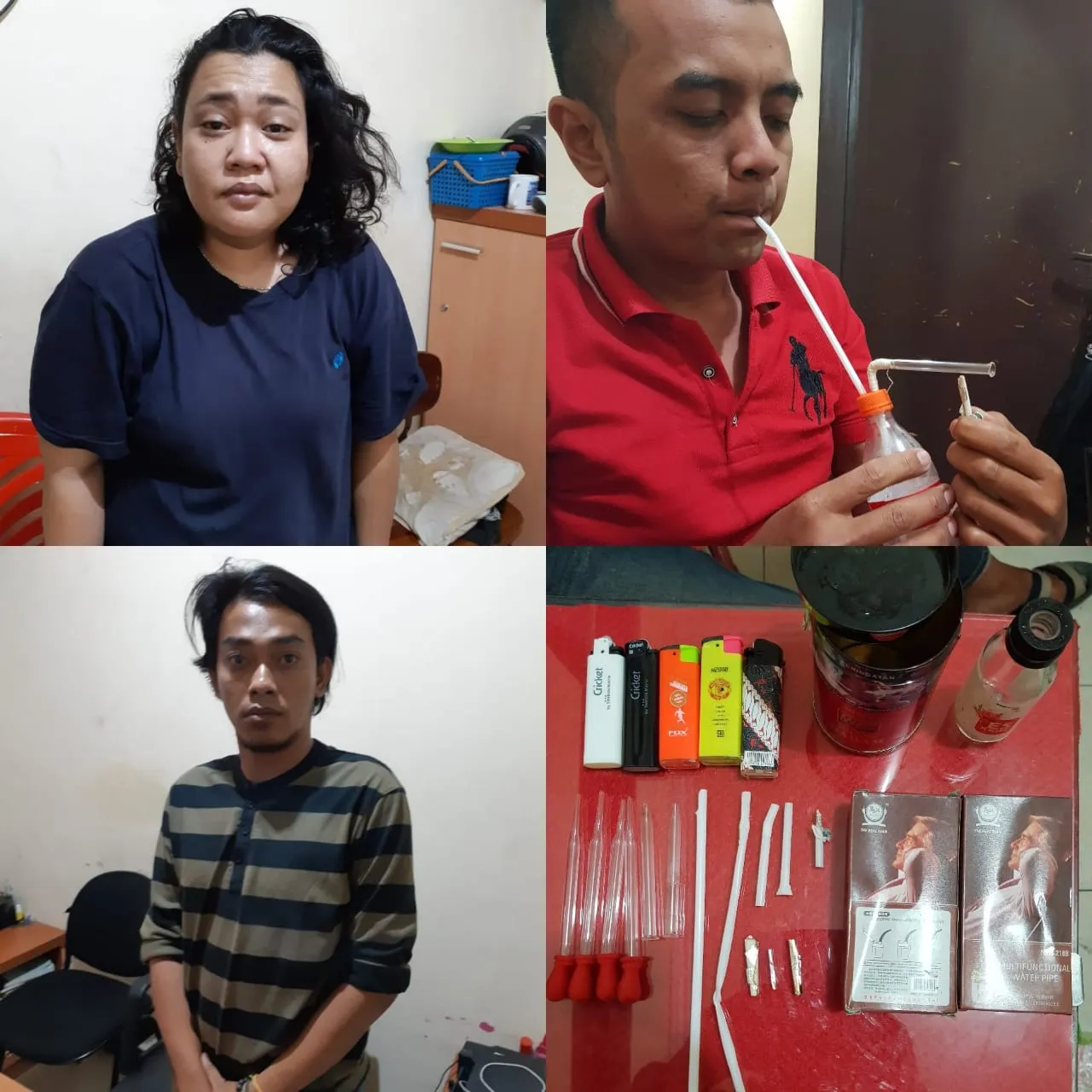 Asyik Nyabu di Kamar, 2 Pria Bersama 1 Wanita di Ciduk Polisi.