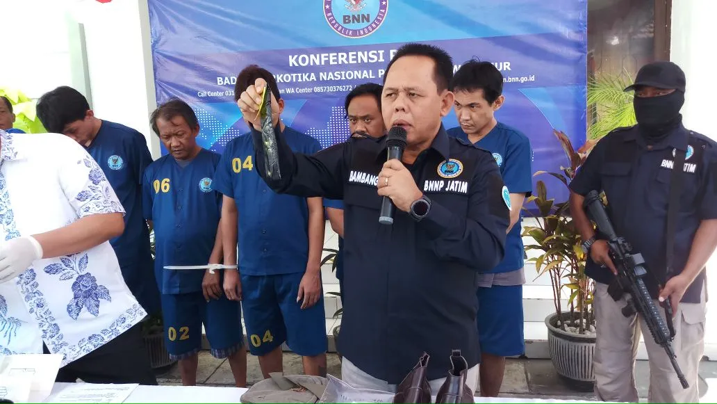 BNNP Jatim Libas 5 Kurir Jaringan Lapas.