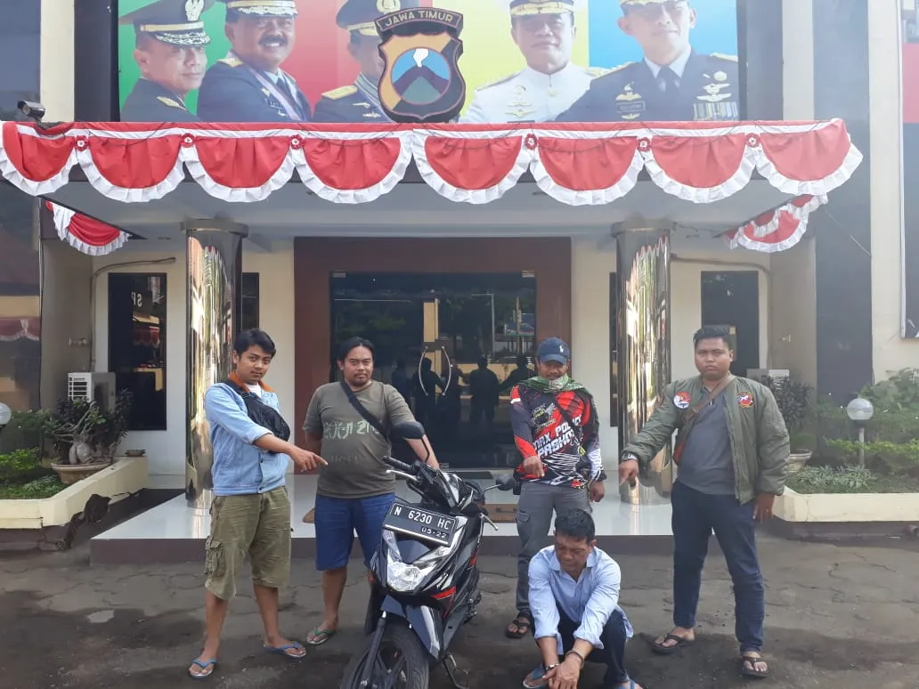 Buser Barat Polresta Pasuruan, Ungkap Curanmor Dalam Waktu 1X24 Jam.