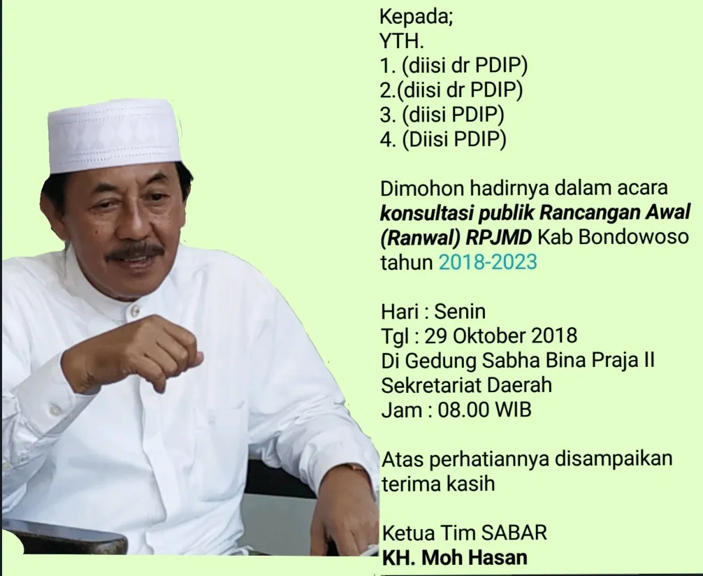 Imam Tahir: Kepala Bappeda Membangkang Instruksi Bupati Bondowoso, Dianggap Tak Terpuji. 