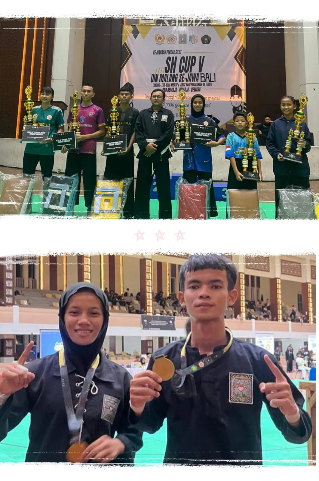 Dua Atlit Kontingen PSHT Cabang Gresik, Borong 3 Penghargaan di Ajang SH Cup V UIN Malang Se-Jawa Bali