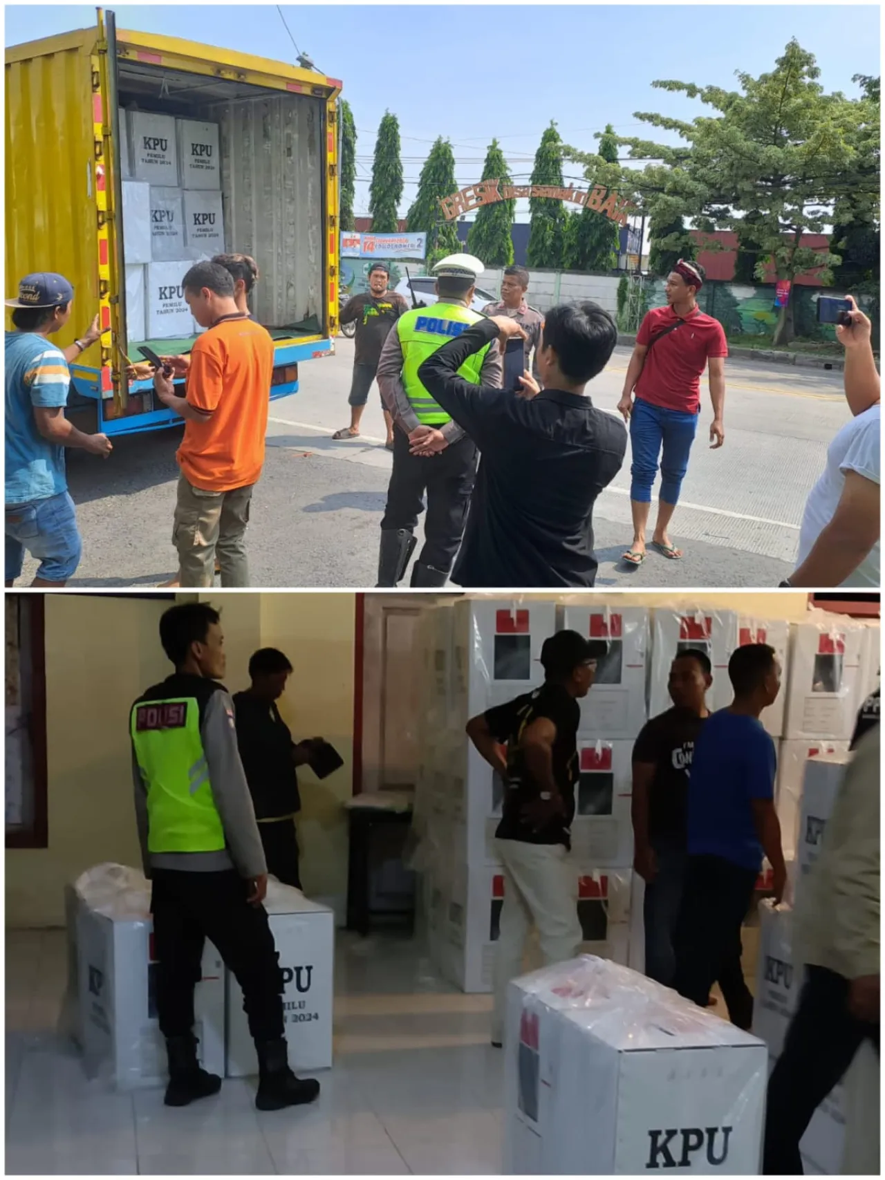 Polres Gresik Tingkatkan Pengamanan Surat Suara di PPK Menjelang Pilpres