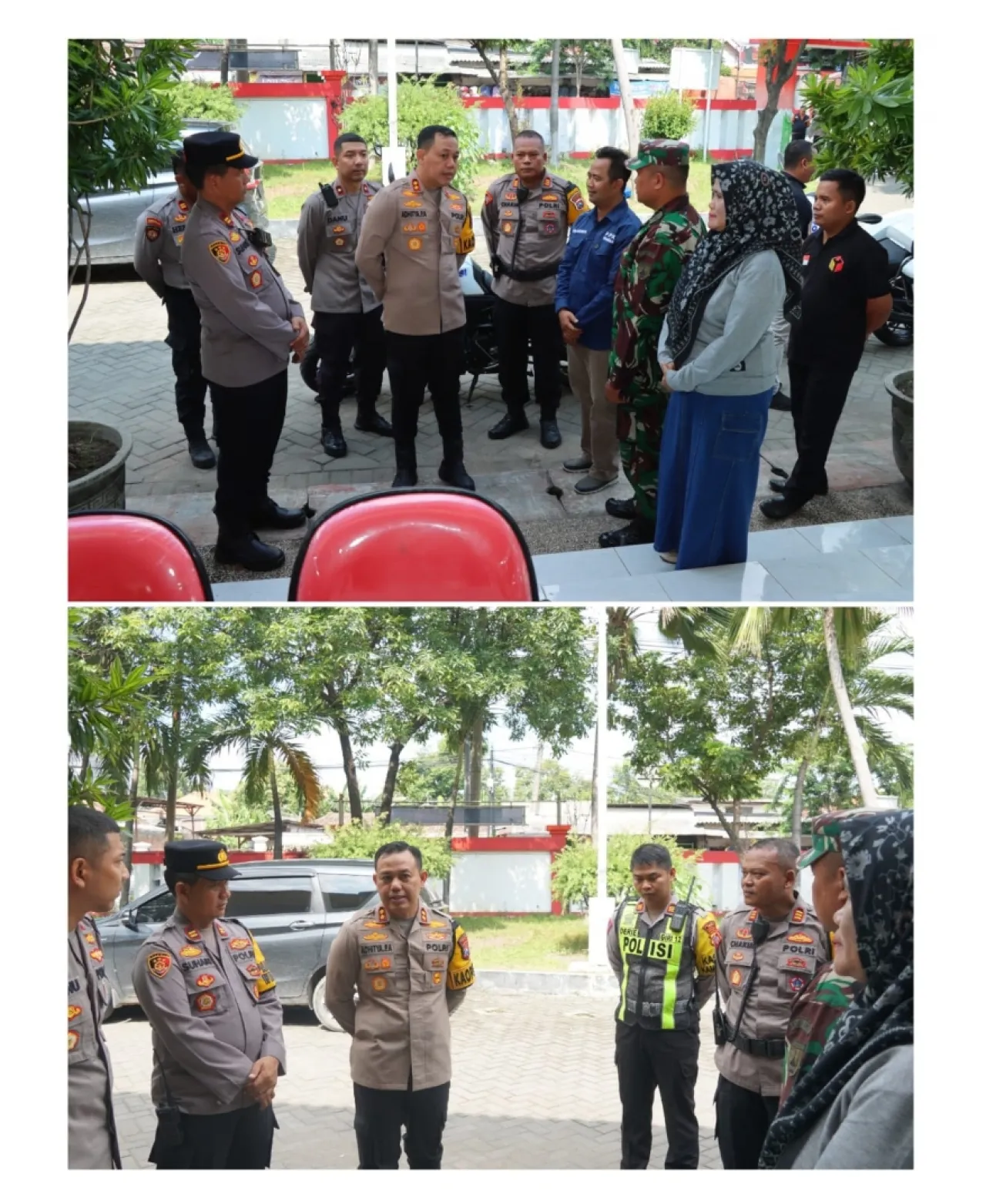 Kapolres Gresik Patroli Pastikan Keamanan dan Kelancaran Proses Penghitungan Suara di Tingkat PPK