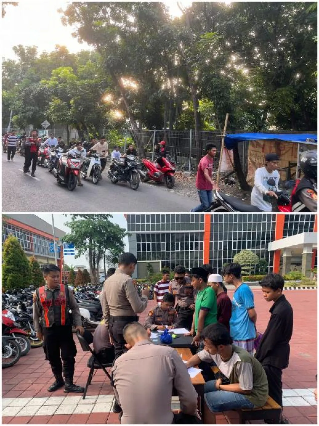 Polres Gresik Amankan 50 Sepeda Motor dari Pemuda yang Akan Balapan Liar di Gresik
