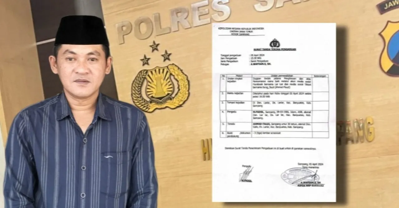 Pj Kades Lar Lar Laporkan Akun Tik Tok Bung Fauzi atas Dugaan Pencemaran Nama Baik ke Polres Sampang