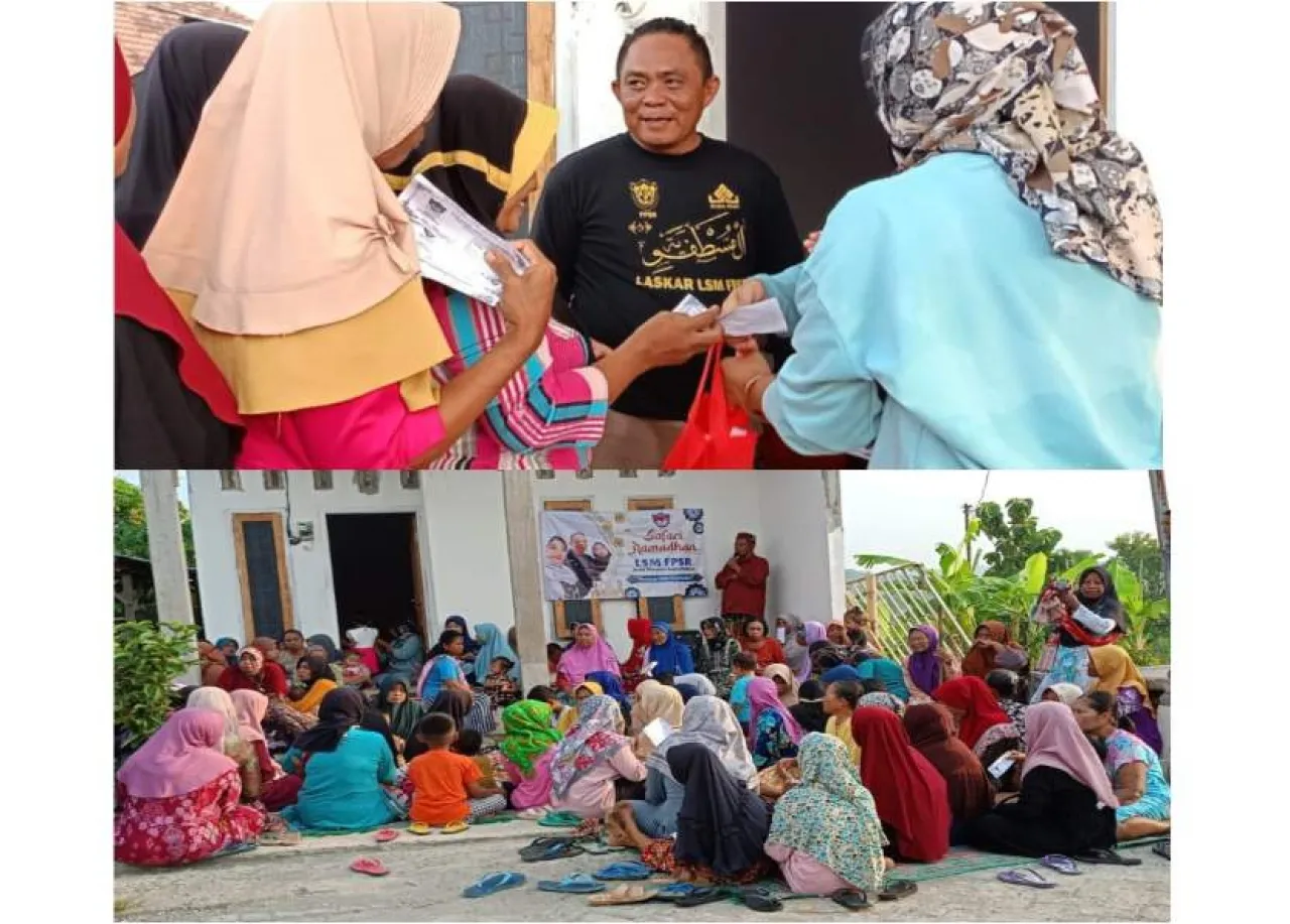 LSM FPSR Bagikan Ratusan Bingkisan Lebaran pada Anak Yatim dan Kaum Dhuafa