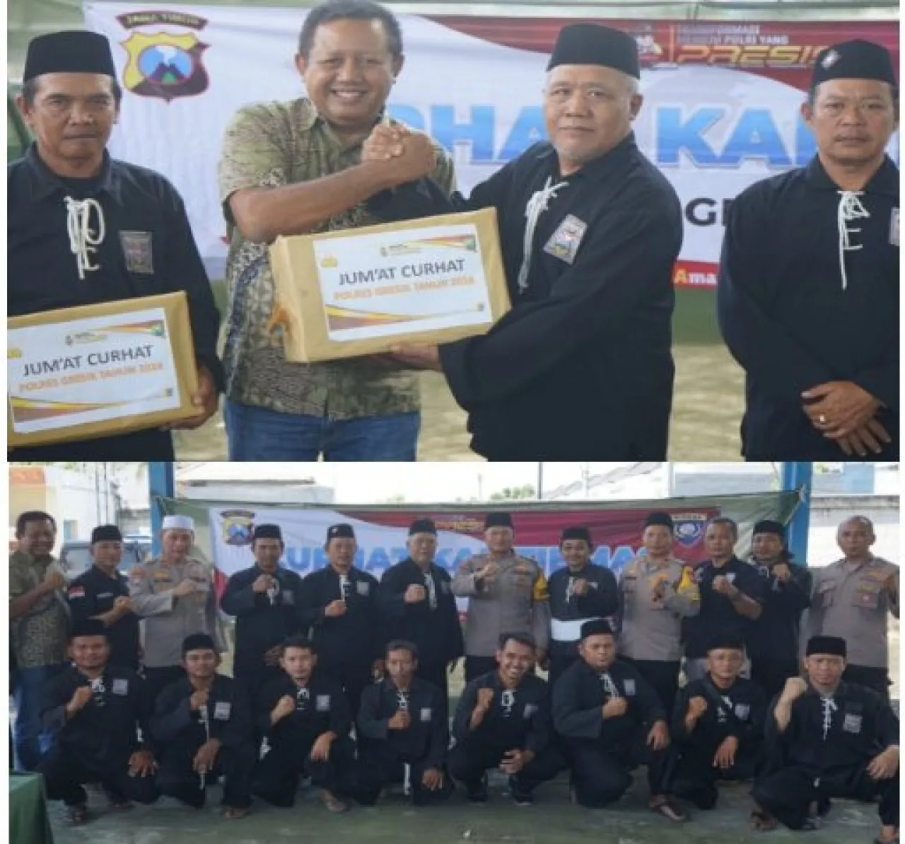 Jumat Curhat, Polres bersama PSHT Gresik Bersinergi Menjaga Kamtibmas