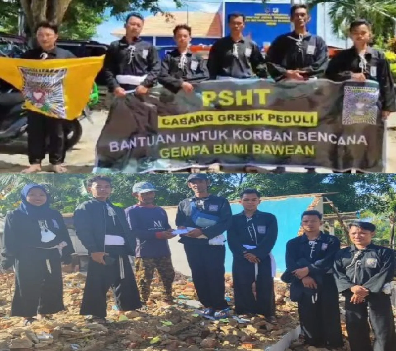 Amalkan Ajaran Budi Luhur, PSHT Peduli Salurkan Bantuan di Pulau Bawean