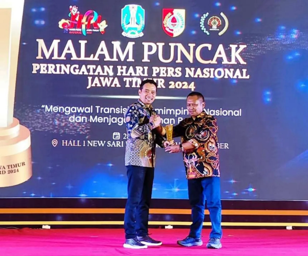 Sukses Bikin DPD RI Bertaji, LaNyalla Terima Special Award dari PWI Jatim