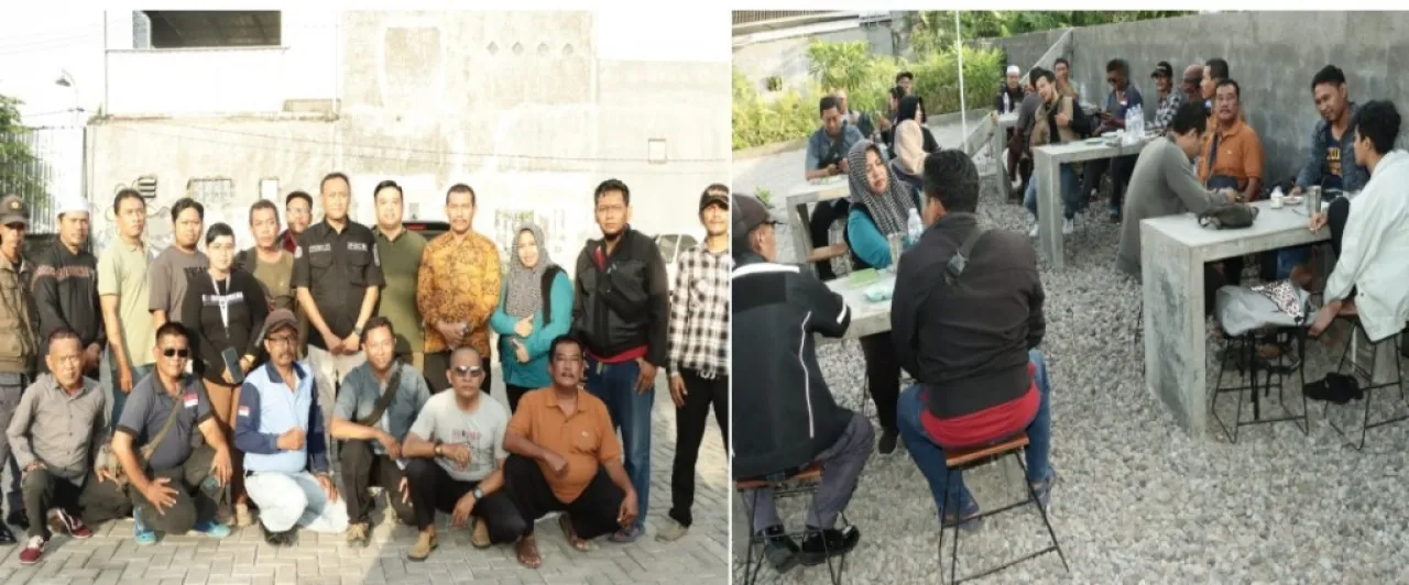 "Ngopi Bareng Awak Media" bersama Humas Polres Gresik dalam Rangka Halal bi Halal 