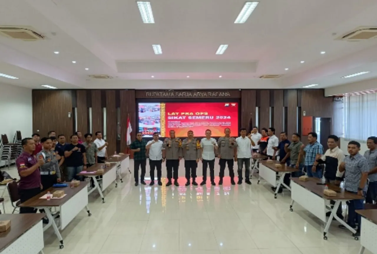 Polres Gresik Gelar Lat Pra Ops Sikat Semeru 2024