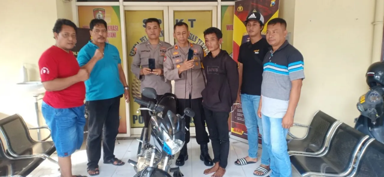Polsek Benjeng Amankan Jambret Beraksi Gasak iPhone