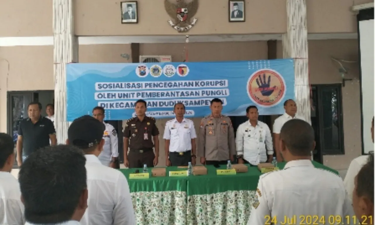 Tim Saber Pungli Gresik Gelar Sosialisasi Pencegahan Tindak Pidana Korupsi di Duduksampeyan
