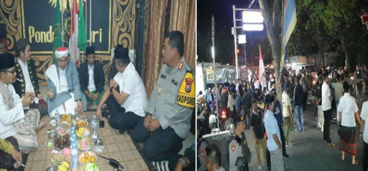 Polres Gresik Gelar Pengamanan Haul Mbah Zainal Abidin di Menganti Gresik