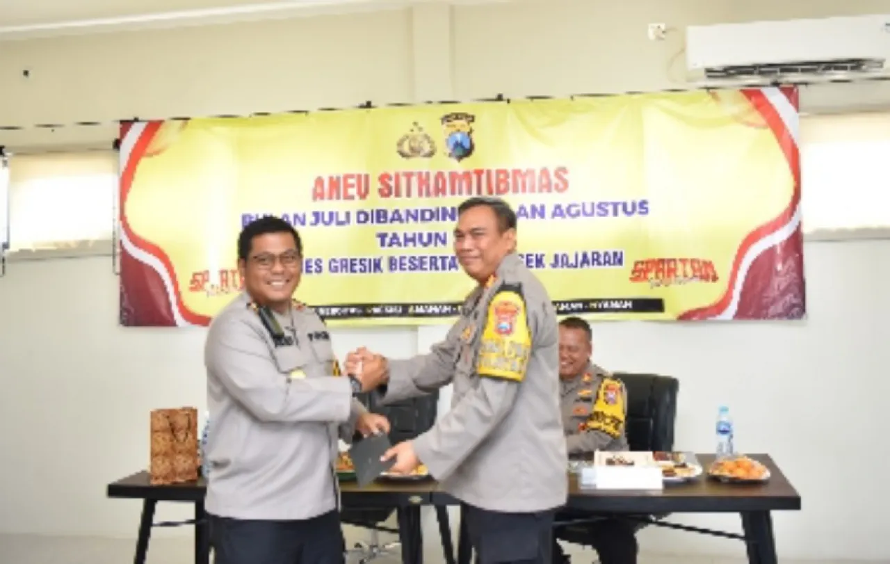 Polres Gresik Gelar Anev Situasi Kamtibmas Jelang Pilkada 2024