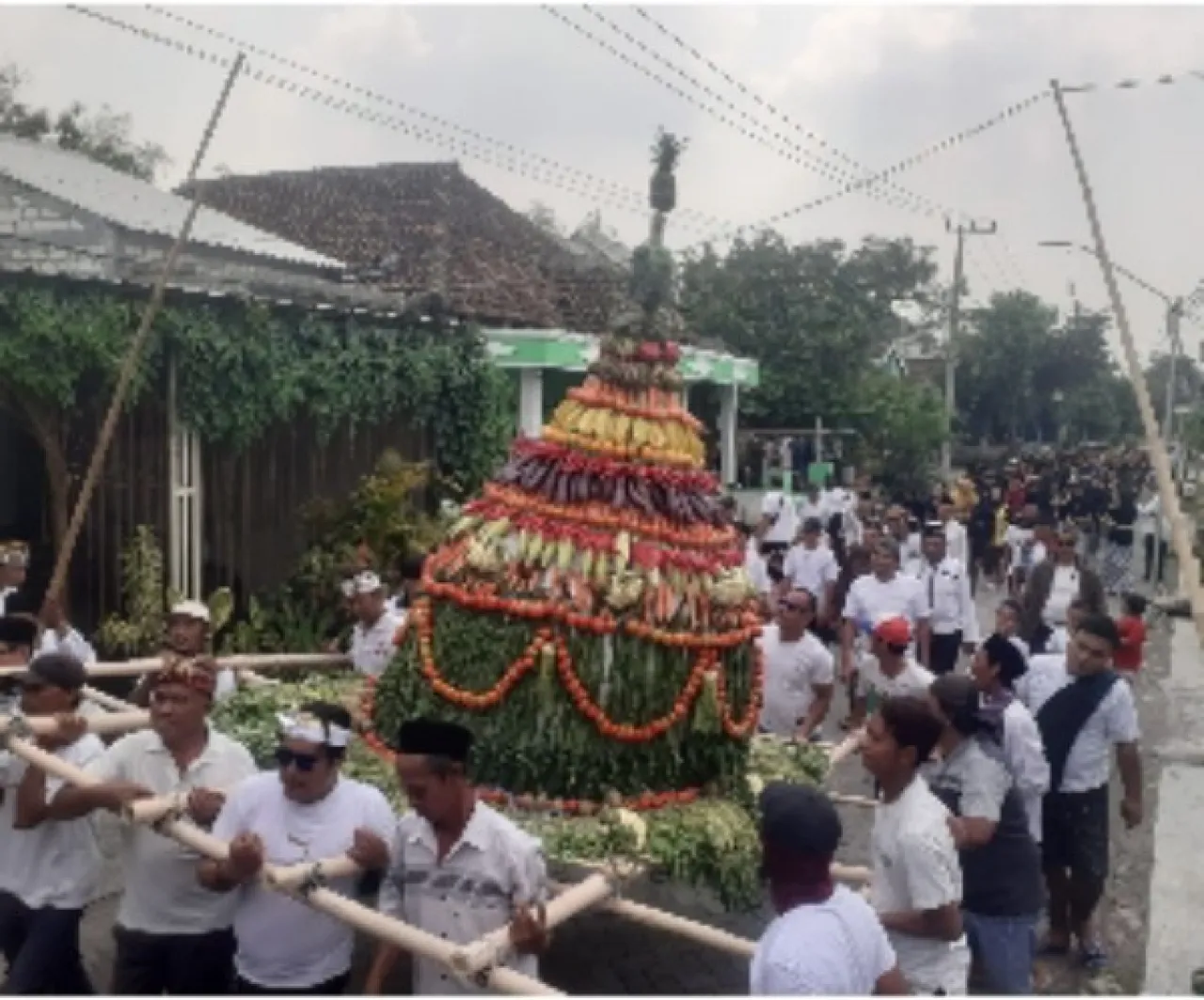 Dusun Delik Kulon Gelar Sedekah Bumi, di Warnai Tumpeng Hias dan Hiburan Ludruk Karya Baru