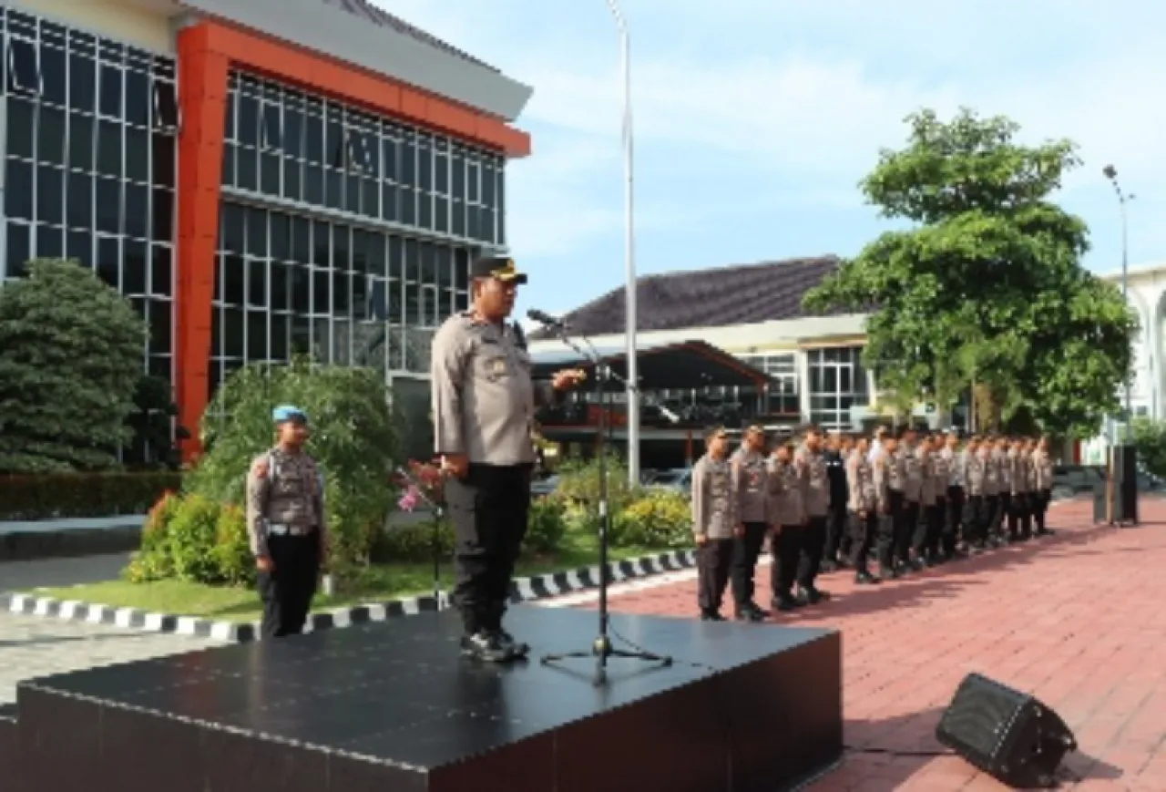 Jelang Pemilu Serentak 2024, Kapolres Beri Arahan Kamtibmas Kepada Seluruh Personel