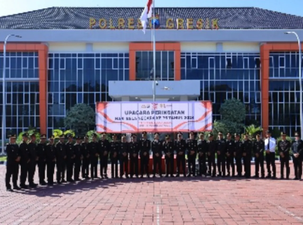 Polres Gresik Gelar Upacara Hari Bela Negara, Momentum Penguatan Semangat Persatuan