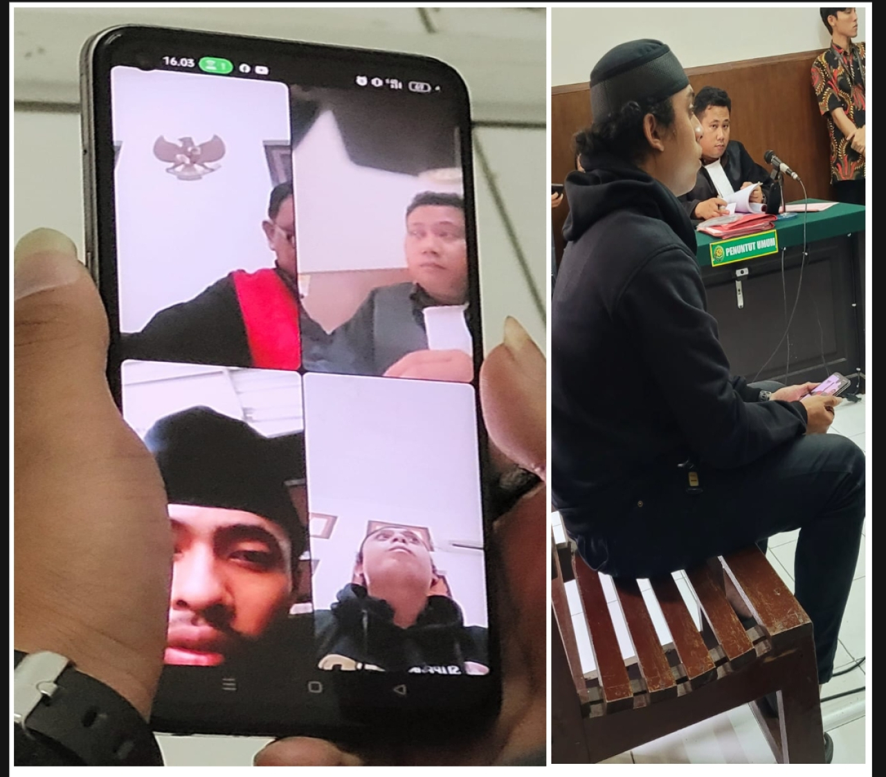 Terdakwa Terlibat Penggelapan Motor, Ditangkap Saat Main Judi Online, Racka Dituntut 15 Bulan Bui