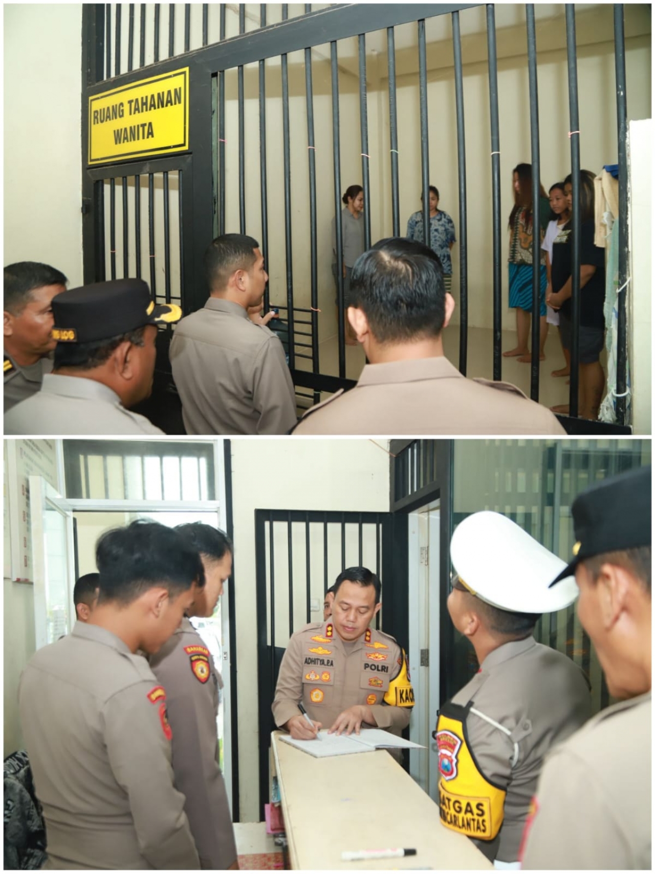 Pastikan Situasi Aman, Kapolres Gresik Cek Ruang Tahanan