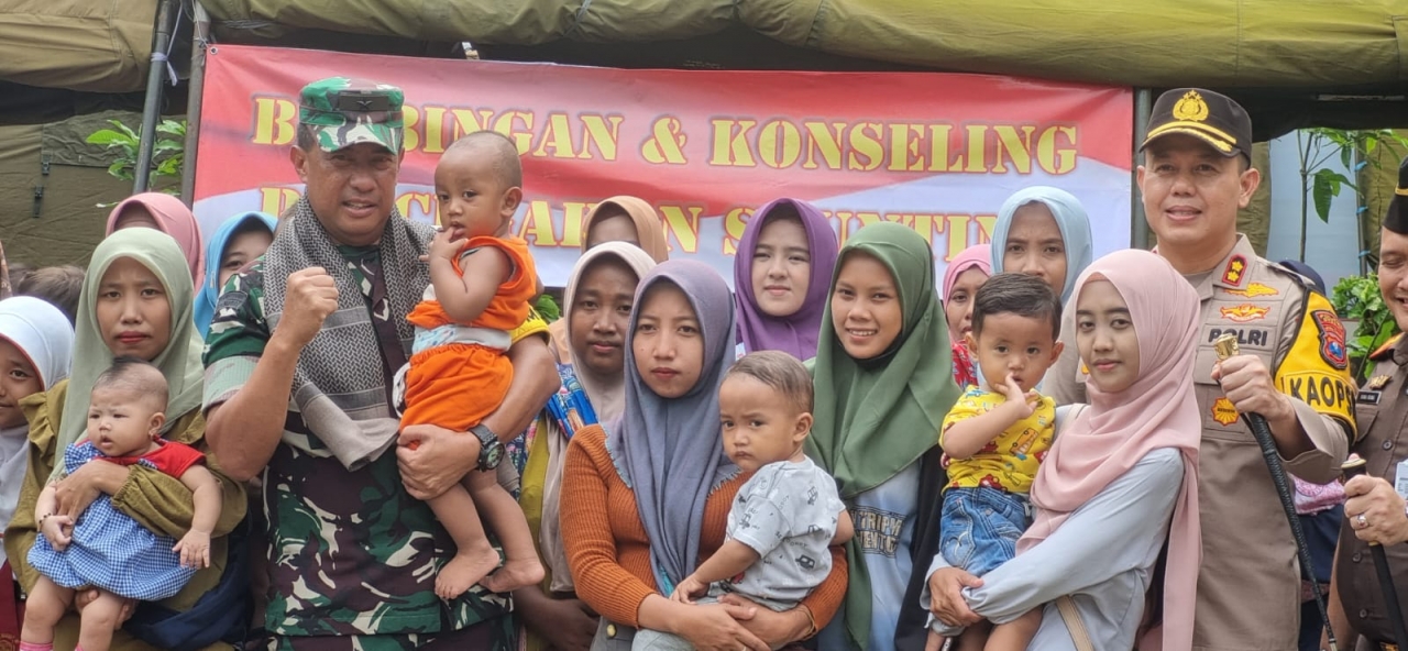 Kapolres Gresik bersama Tim Wasev Hadiri TMMD ke-119 Tahun 2024 di Desa Sembung, Gresik