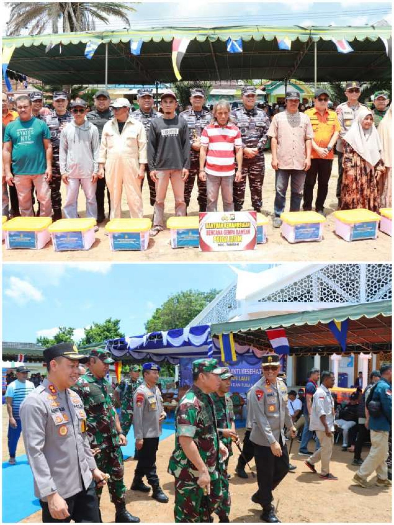 Kapolres Gresik Dampingi Kapolda Jatim ke daerah Terdampak Bencana Alam dan Baksos di Pulau Bawean