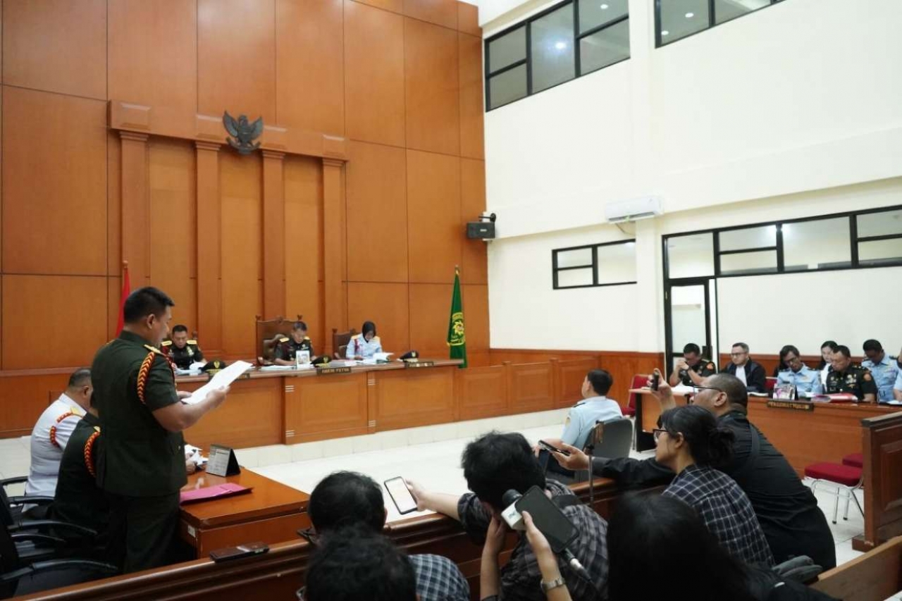 Sidang Perdana Dugaan Korupsi Mantan Kabasarnas 2021-2023, Marsdya TNI (Purn) HA di Dilmilti II Jakarta Timur