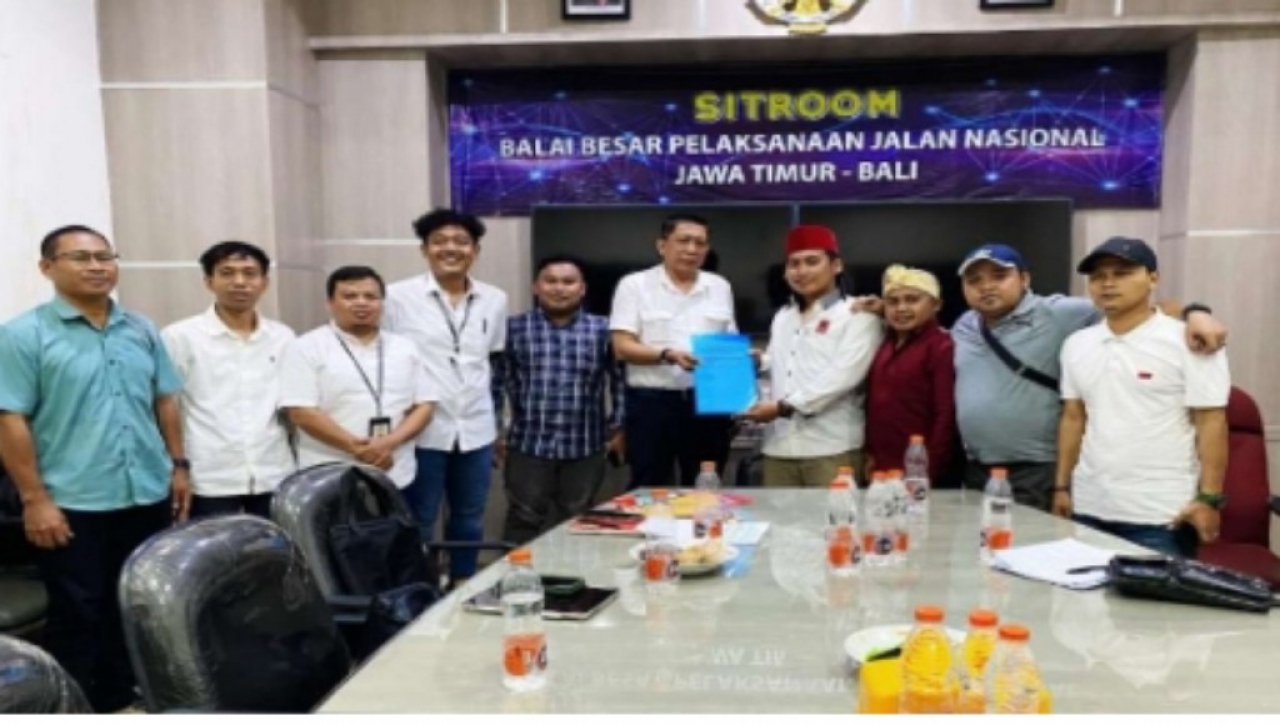 Gelar Audensi di BBPJN Jatim - Bali, Projo Sampang Sampaikan Tiga Tuntutan