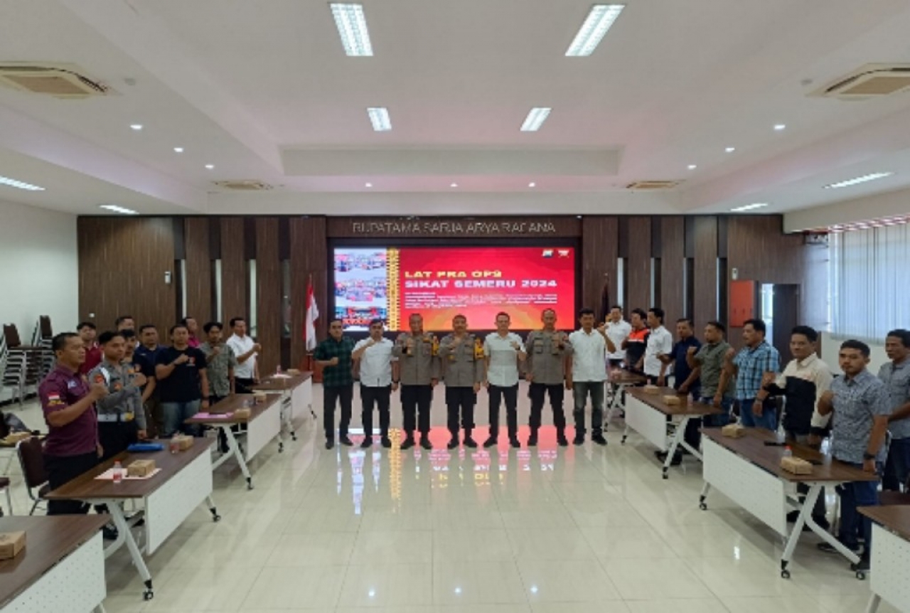 Polres Gresik Gelar Lat Pra Ops Sikat Semeru 2024