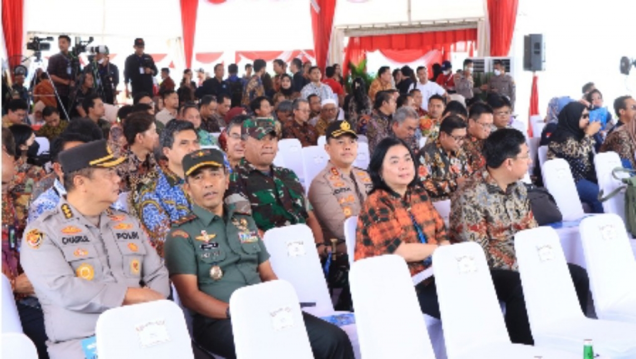 Kapolres Gresik Hadiri Peresmian Operasi Smelter PT Freeport Indonesia di KEK JIIPE