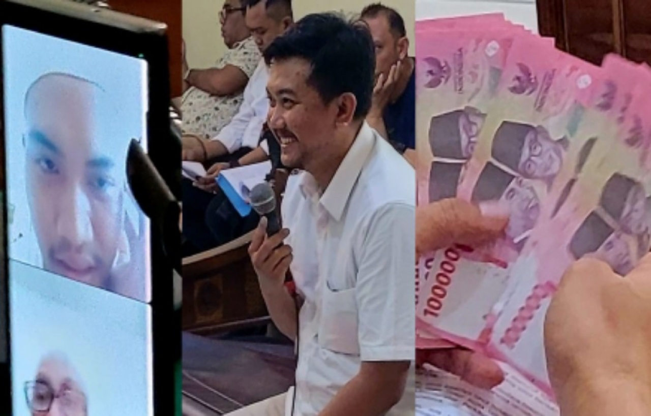 Sidang Pidana Perkara Peredaran Uang Palsu di Surabaya, In'amul Hasan Abdullah Diadili