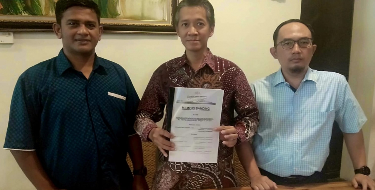 Merasa Putusan Hakim Cederai Keadilan, Penasehat Hukum, Stevanus Hadi Candra Ajukan Banding