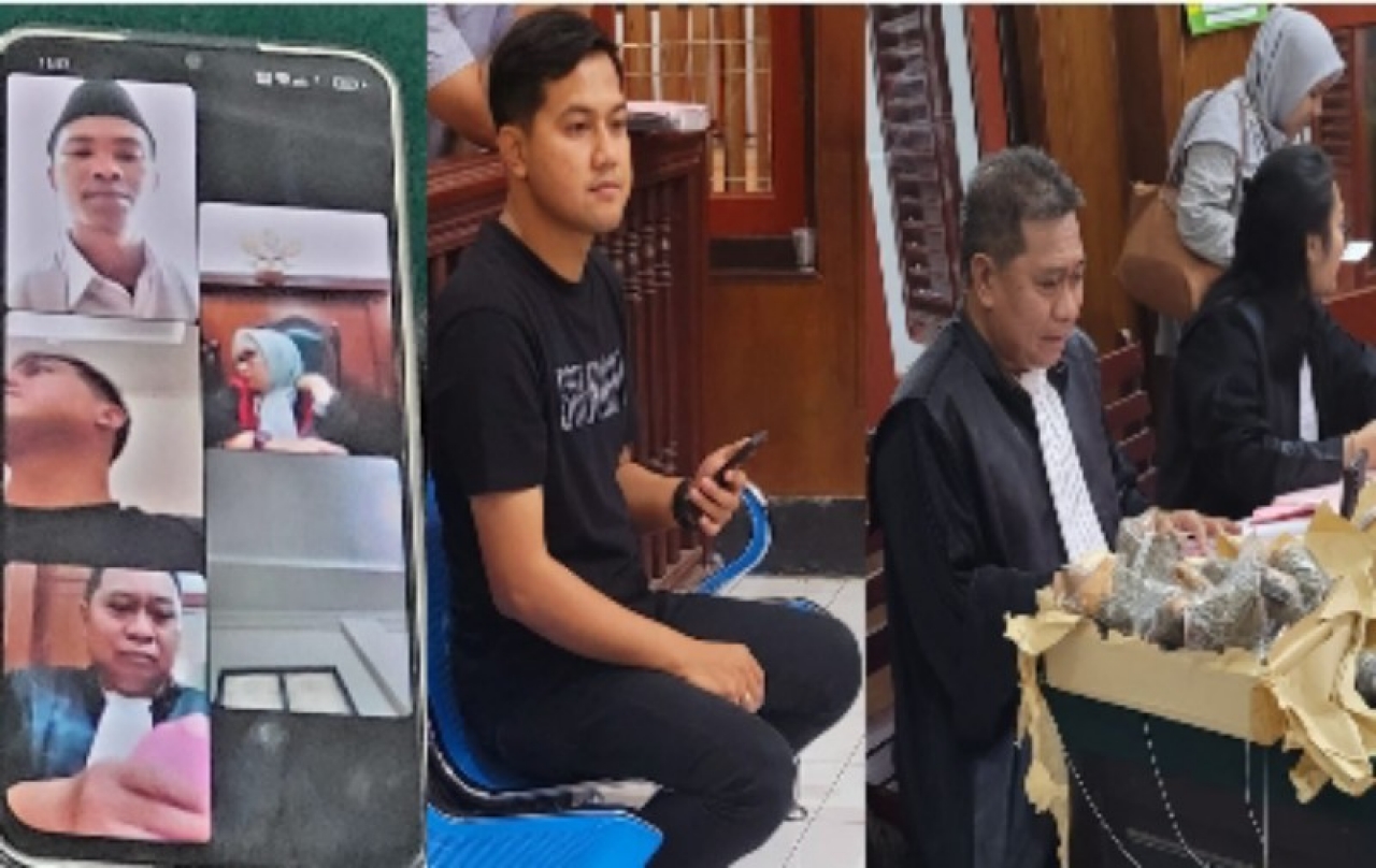 Renanda Diadili di PN Surabaya, Kurir Ganja 1,1 Kg Diberi Upah Rp100 Ribu