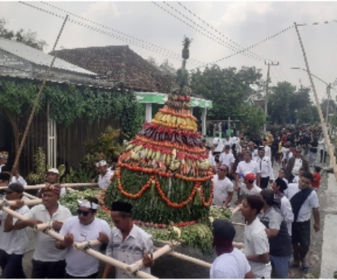 Dusun Delik Kulon Gelar Sedekah Bumi, di Warnai Tumpeng Hias dan Hiburan Ludruk Karya Baru