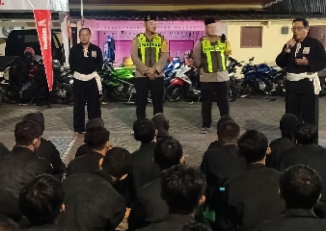 Kapolsek Menganti Gelar Pertemuan Bersama Anggota Perguruan PSHT Ranting Menganti