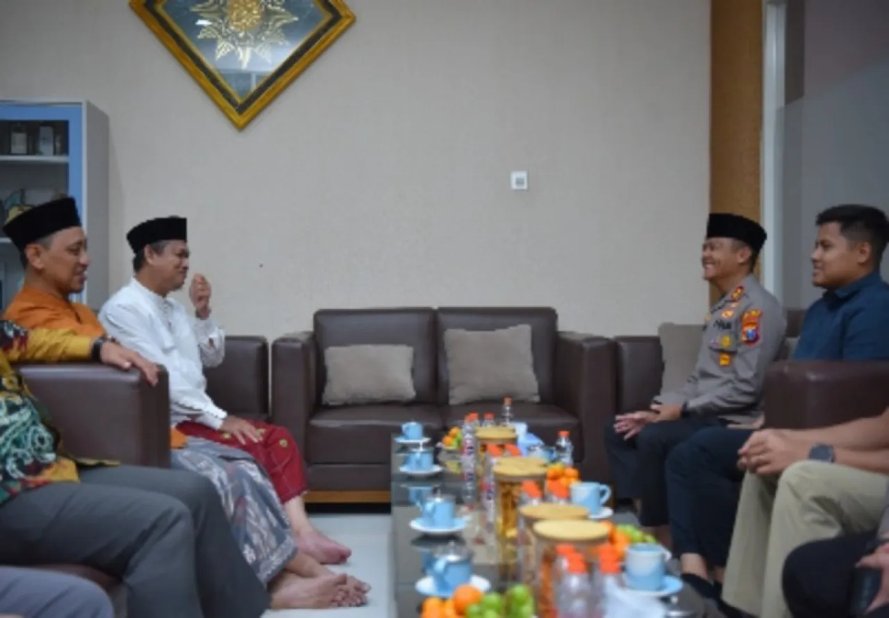 Pererat Sinergitas, Kapolres Gresik Safari Silaturahmi ke Kajari, Ketua PCNU dan Ketua PD Muhammadiyah
