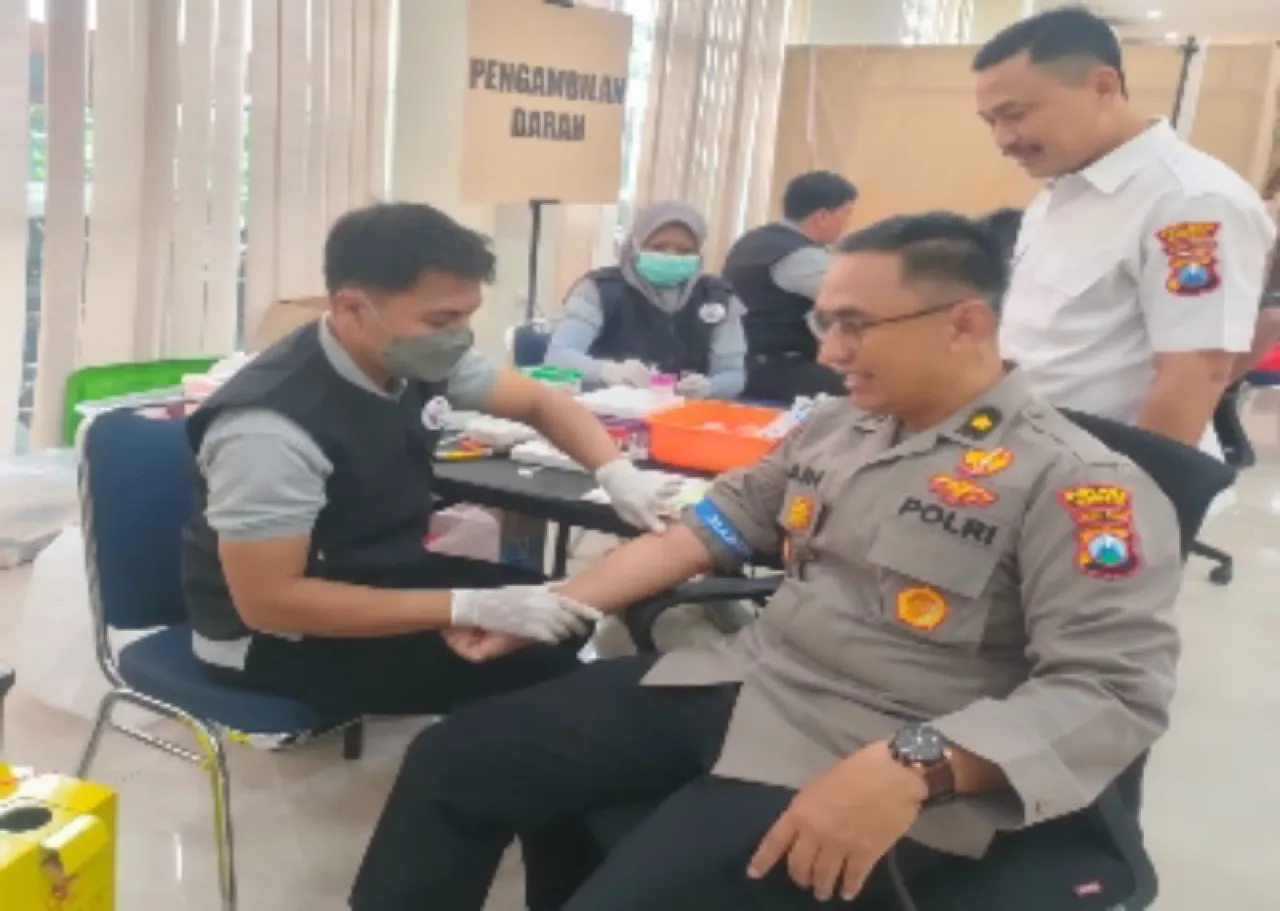 Jaga kesehatan personel, Polres Gresik Gelar Pemeriksaan Kesehatan Berkala