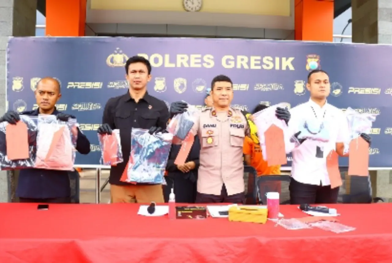 Kasus Video Syur Berhasil Diungkap Polres Gresik, Dua Pemeran Dalam Video Ditetapkan Sebagai Tersangka