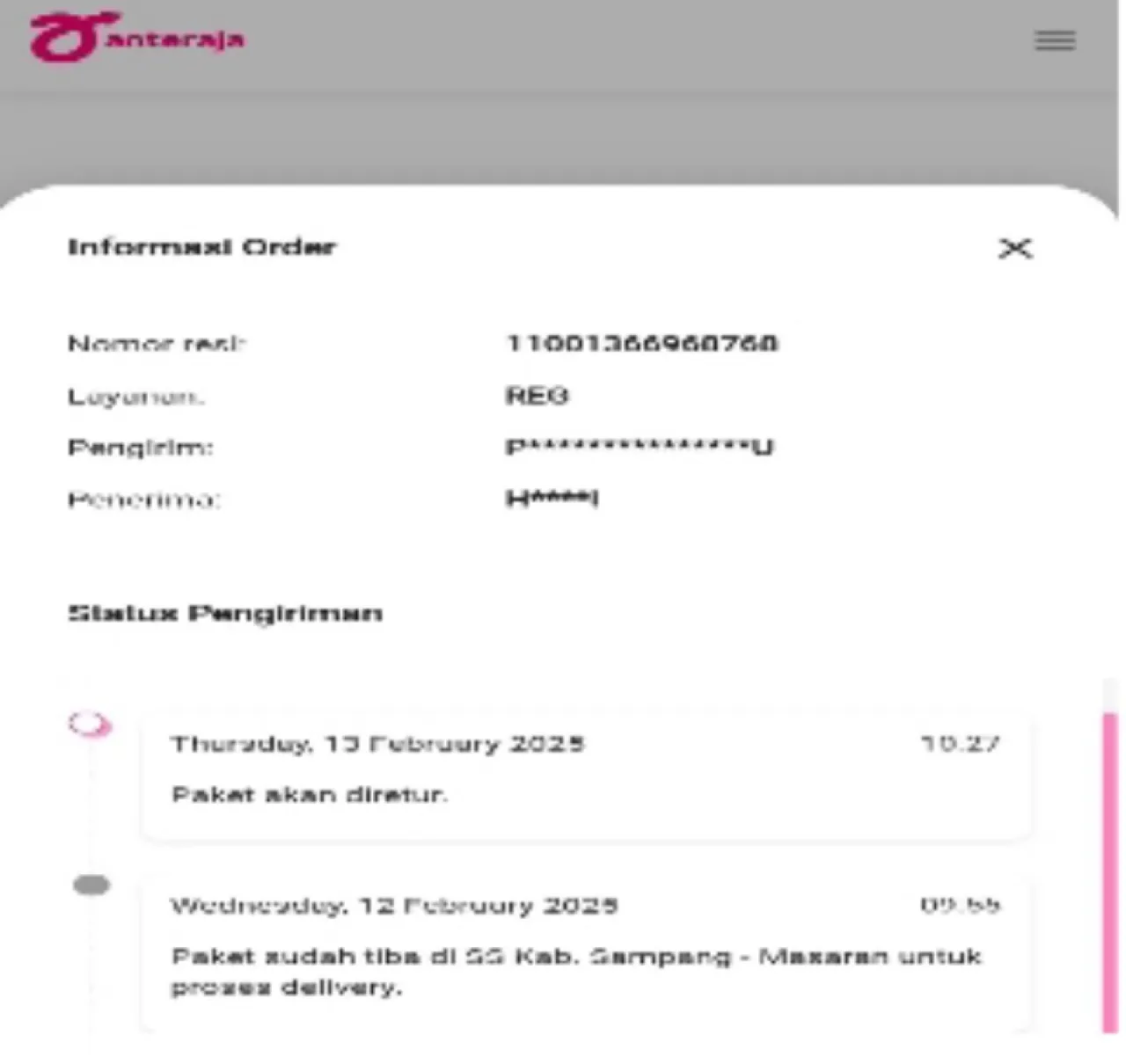 Pesanan Direturn Tanpa Konfirmasi, Konsumen Kecam Pelayanan Ekspedisi Anteraja di Banyuates