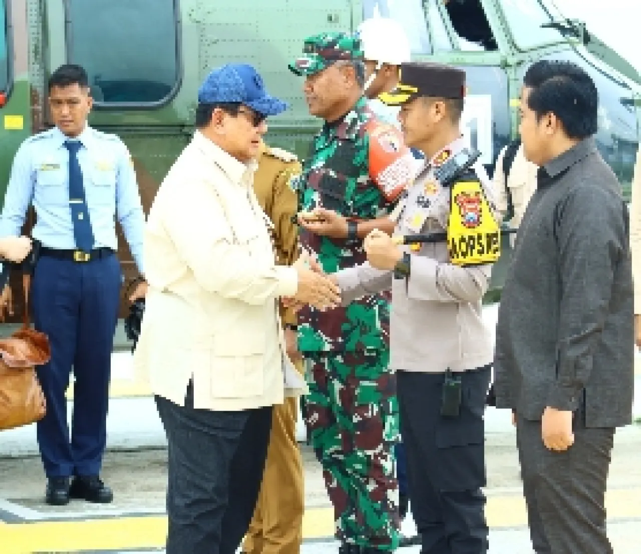 Kapolres Gresik Dampingi Kunjungan Kerja Presiden RI Prabowo Subianto ke Smelter PT. Freeport Indonesia