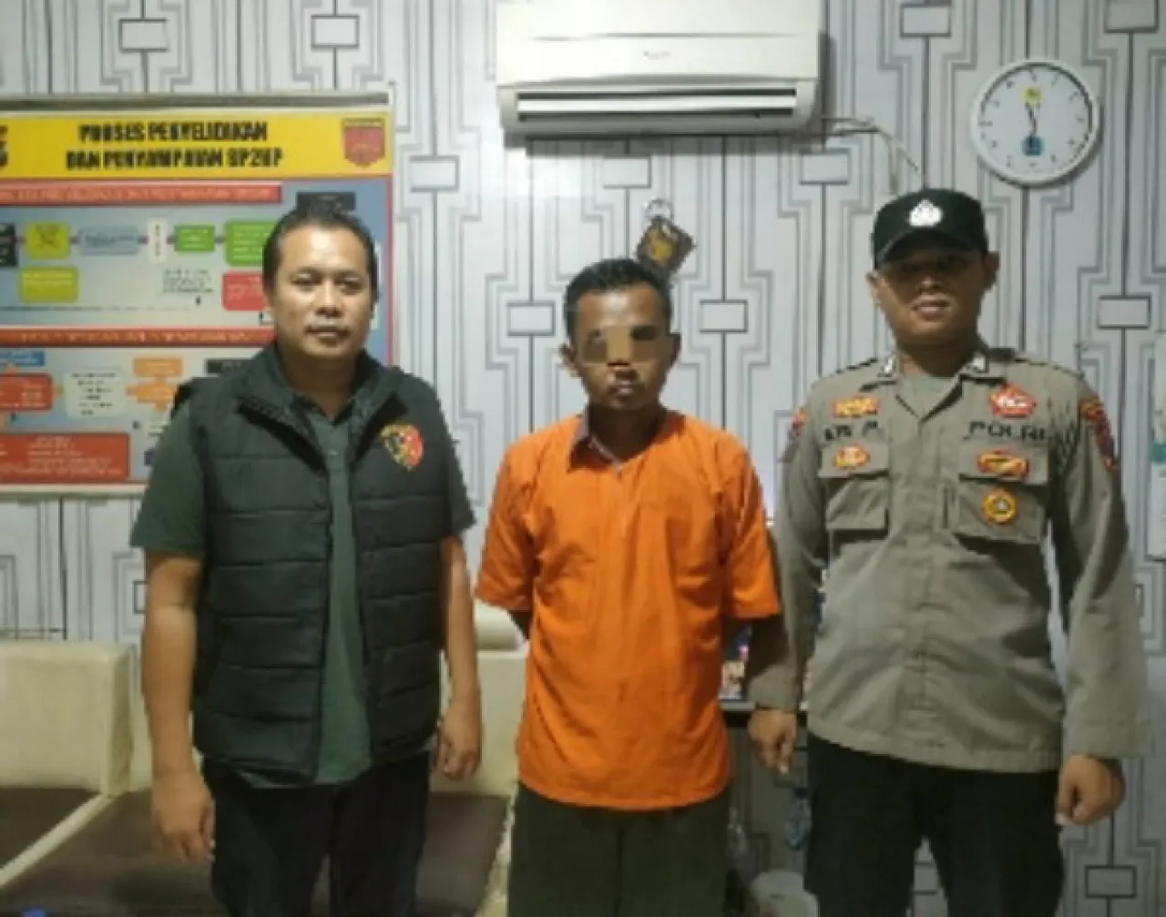 Maling Kotak Amal diamankan Polsek Duduksampeyan Saat Sembunyi di Dekat Perlintasan Kereta Api