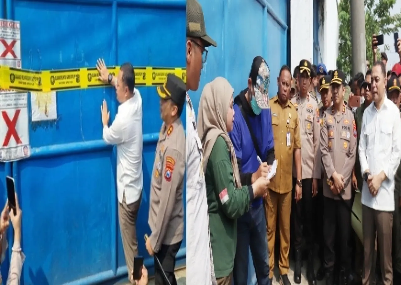 Tak Kantongi TDG, Pemkot Surabaya Segel Gudang Milik CV Sentosa Seal