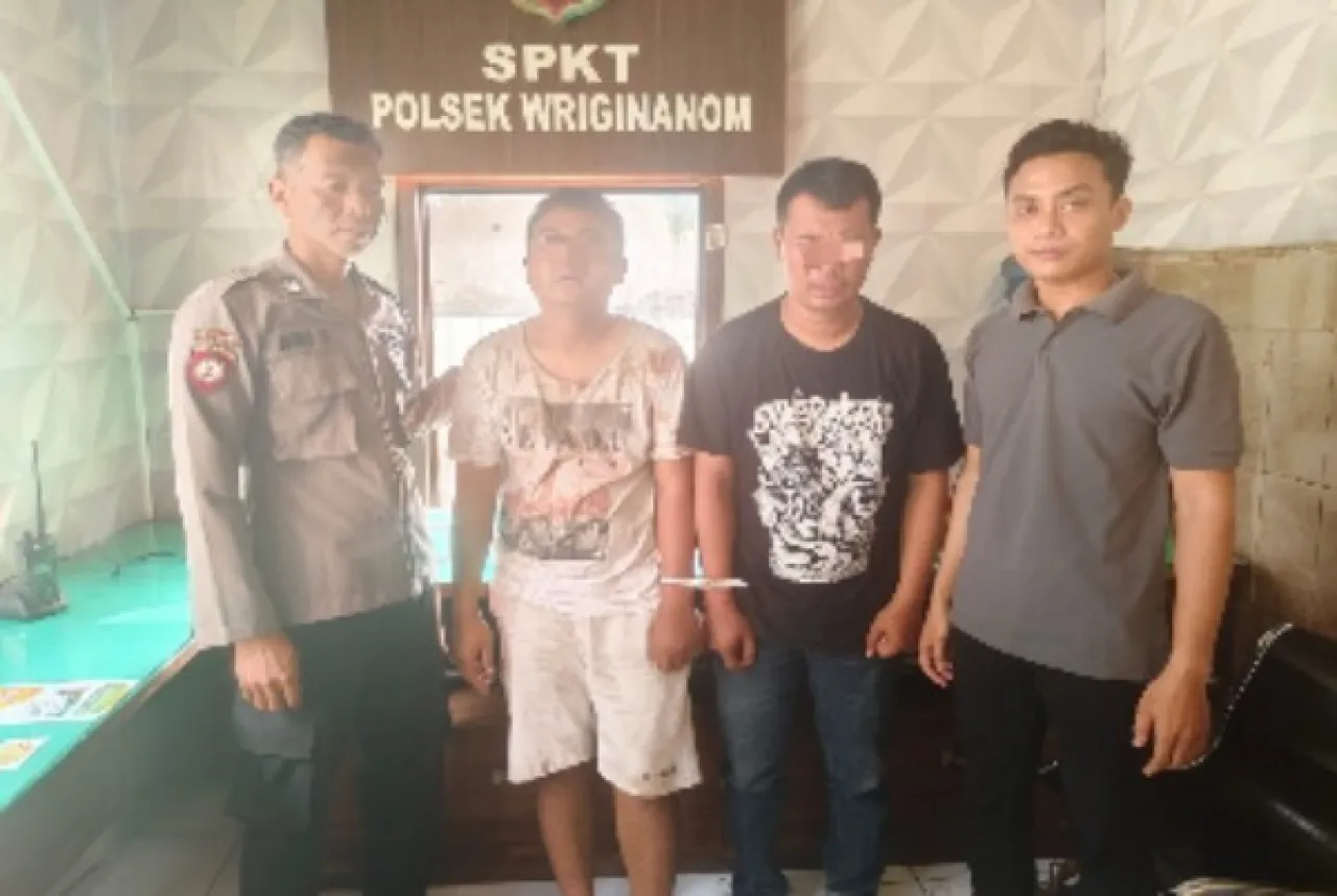 Dua Pelaku Curat Diamankan Polsek Wringinanom, Sempat di Hakimi Warga Hingga Mengalami Luka Lebam