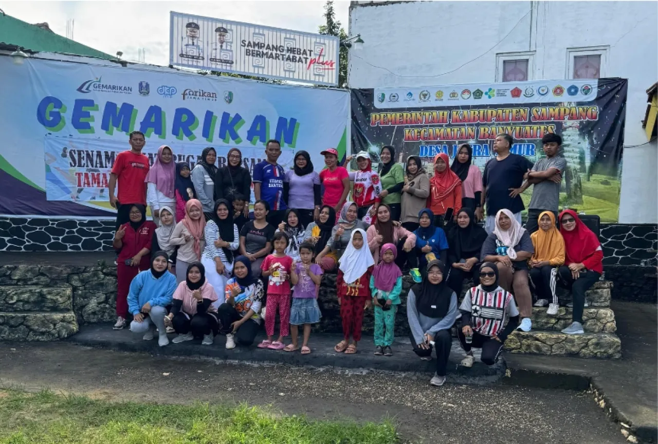 Peringati Harlah Pancasila, Pemdes Jatra Timur Sampang Gelar Senam Sehat Bugar Bersama