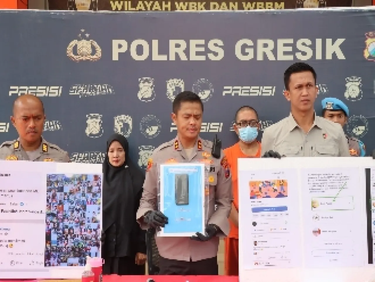 Polres Gresik Bongkar Grup Facebook ‘Cinta Sedarah’, Fantasi Menyimpang Bertema Inses Yang Resahkan Masyarakat